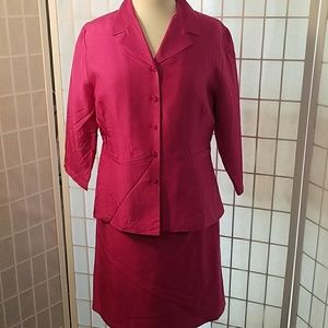 Crossing Point 2 pc. Silk Skirt Suit